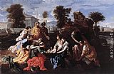 Nicolas Poussin Canvas Paintings - The Finding of Moses